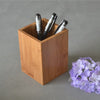 goodoma Bamboo Wood Desk Pen Pencil Holder Stand Multi Purpose Use Pencil Cup Pot Desk Organizer